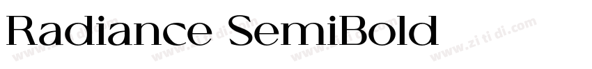 Radiance SemiBold字体转换